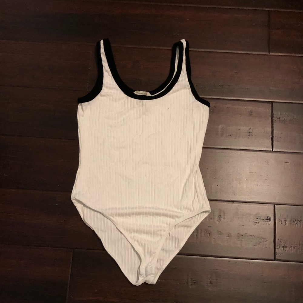 Black and white bodysuit